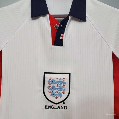 Áo Bóng Đá Retro Tuyển Anh 1998 - Sân Nhà bản cao cấp vải Cotton Polyester