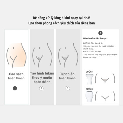 Máy cạo lông Bikini Panasonic ES-WV62BH202 - Hàng chính hãng
