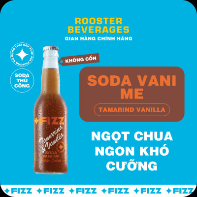 Fizz Soda Vị Vani Me - Thùng 16 Chai 330ml