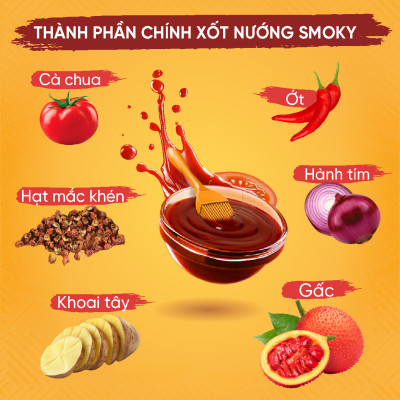 Xốt Nướng Mắc Khén Smoky Cicook 230g