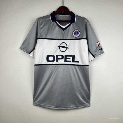 Áo Bóng Đá Retro PSG 1999 - Sân Khách bản cao cấp vải Cotton Polyester