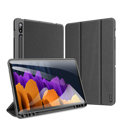 Bao Da Dành Cho SamSung Galaxy Tab S9 FE Hiệu Dux Ducis Chống Sốc, Có Khay đựng Bút - Hàng Chính Hãng 