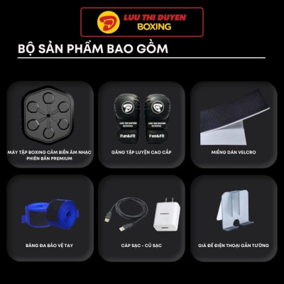Máy tập boxing theo nhạc - Boxing music machine - One Punch Boxing Musical- Lừu Thị Duyên Boxing - Đại lý chính hãng Tại
