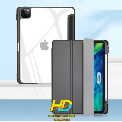 Bao Da Cao Cấp Dành Cho iPad Pro 11 inch 2021/2020/2018 (Dùng Chung) Chính Hãng Mutural Folio Case Lưng Trong Suốt, Chống Sốc, Có Ngăn Đựng Bút Tiện Lợi - Hàng Chính Hãng