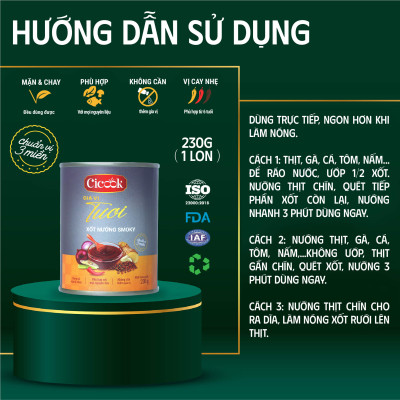 Xốt Nướng Mắc Khén Smoky Cicook 230g
