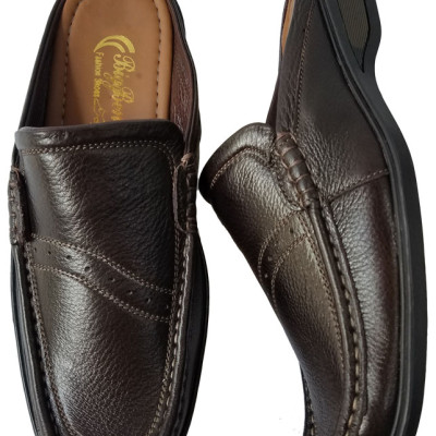 Dép Bít Mũi Nam Da Bò BIGGBEN Cao Cấp SB106