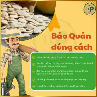 HẠT BÍ TRẮNG TÂN LỘC PHÁT COMBO 1KG - MỖI BỊCH 500G