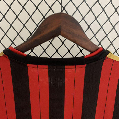 Áo Bóng Đá Retro AC Milan 2013 Dài Tay - Sân Nhà bản cao cấp vải Cotton Polyester