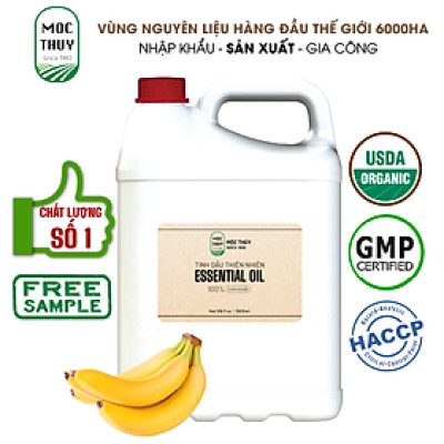 Tinh Dầu Chuối Nguyên Chất Hữu Cơ MỘC THỦY 100ML - Banana Essential Oil - Khử Mùi Xông Thơm Phòng, Thư Giãn - Đạt chuẩn chất lượng kiểm định