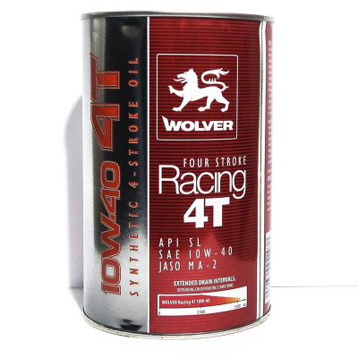 Thùng 6 lon x 1 lít WOLVER RACING 4T 10W40 Nhập Khẩu Sản Xuất Đức SL MA2