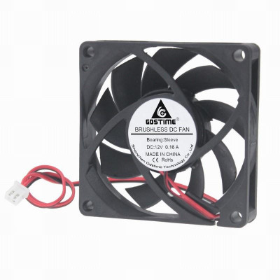 1 Pcs Gdstime 70x70x15mm 12V DC Burshless Cooling Fan 70mm x 15mm 7cm PC Case Cooler 70mmx70mmx15mm 7015 2Pin