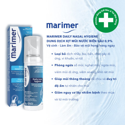 COMBO XỊT MŨI MARIMER CHO GIA ĐÌNH – VỆ SINH HÀNG NGÀY + XỊT KHI VIÊM MŨI