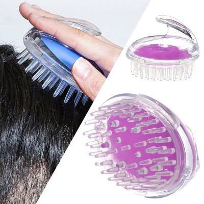 Lược gội và massage da đầu gai silicon thư giãn 2 trong 1 tiện lợi - Dụng cụ massage da đầu tại nhà nhỏ gọn tiện ích