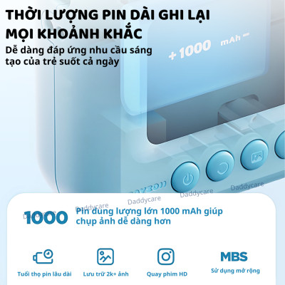 Máy ảnh cho bé trai bé gái chụp hình mini kèm thẻ nhớ hàng chính hãng Zoyzoii Kids Camera E28