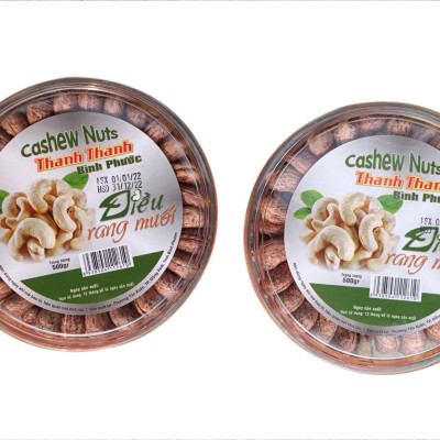 Hạt Điều Rang Muối Bình Phước Nguyên Hạt Size A Cồ - Hàng Loại 1 ( 01 kg-2 hộp)