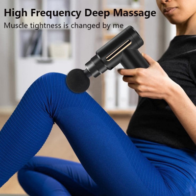 Súng Massage Cầm Tay, Máy Massage Cầm Tay, Với 4 Đầu Massage Giúp Giảm Đau Mỏi Vai Gáy Và Toàn Thân - Hàng Nhập Khẩu