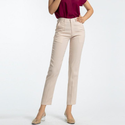 Quần Ống Đứng Nữ Công Sở Cao Cấp Thời trang thiết kế Hity PAN042 (Kem Champagne)