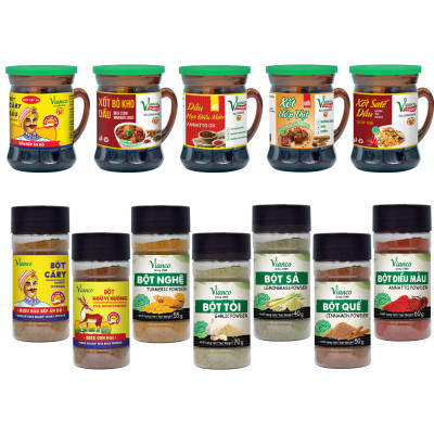 Combo 3 Gói Gia Vị Súp Cô Đặc Vị Phở Bò - Phở Gà - Bún Bò Huế gói 200ml Vianco Foods Tiện Lợi