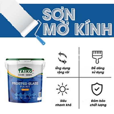 1 Kg Keo Sơn Mờ Kính Chống Nhìn Trộm TAIKOMI, Keo Sơn Bóng Mờ Kính Văn Phòng, Mờ Kính Cửa Sổ, Nhà Tắm, Phòng Ngủ
