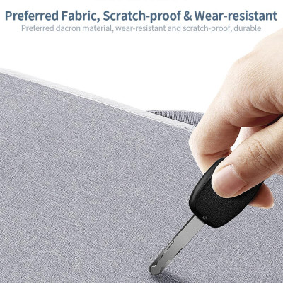 Bìa đựng hồ sơ, giấy tờ kinh doanh BUBM Dung lượng lớn Muiti-lớp bảo vệ chống mài mòn - không thấm nước - Bền màu - Grey - L