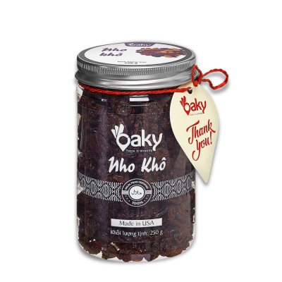 Quà Tặng Oaky - Combo Hạt Dinh Dưỡng Cao Cấp Hạnh Nhân, Nhân Óc Chó Vàng, Nho Khô - Tặng Túi Giấy Sang Trọng