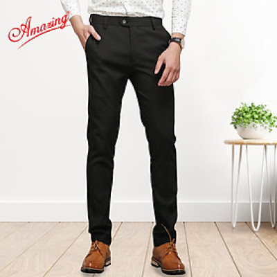 Quần tây nam ống côn Amazing màu xanh đen, form body Hàn Quốc, chất liệu co giãn, phong cách trẻ trung, năng động