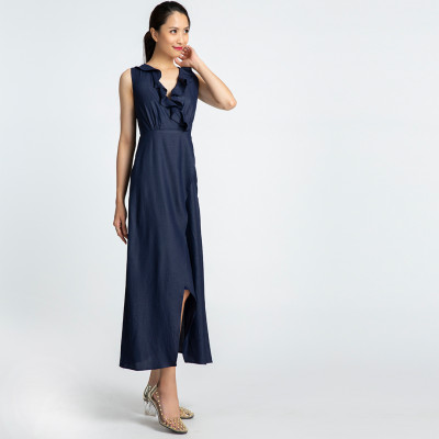 Đầm Maxi Đầm Dáng Dài Thời trang thiết kế Hity DRE090 (Xanh Thủy Thủ)