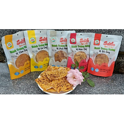 Combo 5 Bì Bánh Tráng Nướng Tẩm Vị Sachi 45gam