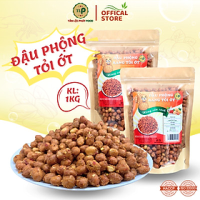 ĐẬU PHỘNG RANG TỎI ỚT TÂN LỘC PHÁT - COMBO 1KG - MỖI BỊCH 500G [ MẪU MỚI ]