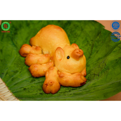 BÁNH TRUNG THU BẦY HEO 5 CON THÀNH LONG - NHÂN ĐẬU XANH 220G - VIỆT NAM