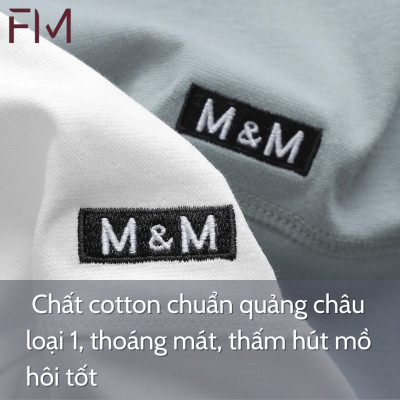 Áo thun cổ tròn nam FM PACK M&M, chất cotton cao cấp - FORMEN SHOP - FMPS230