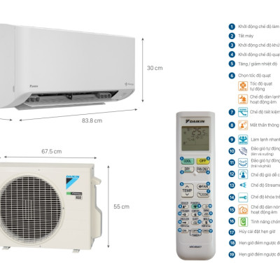 Máy lạnh Daikin Inverter 1 HP FTKY25WAVMV Mới 2022- Hàng chính hãng( Chỉ giao HCM)