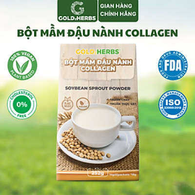 Bột mầm đậu nành Collagen GoldzHerbs – 14 gói/ 500g