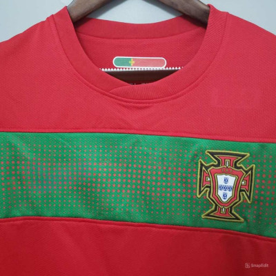 Áo Bóng Đá Retro Tuyển Bồ Đào Nha 2010 - Sân Nhà bản cao cấp vải Cotton Polyester