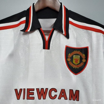 Áo Bóng Đá Retro Manchester United 1998/1999 - Sân Khách bản cao cấp vải Cotton Polyester