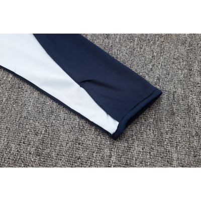 Bộ Quần Áo Thể Thao Nỉ Real Madrid - Xanh bản nhập Trung cao cấp