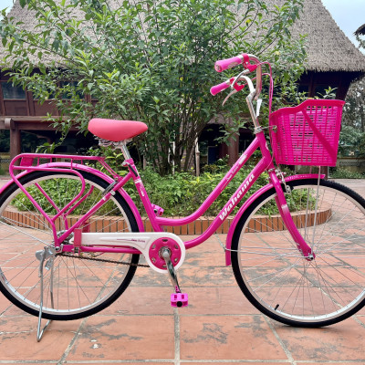 Xe đạp mini Wahama KOREA HQ 24/26 inch - Tặng khóa bánh sau, đồ lắp xe