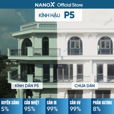 Phim cách nhiệt kính sau/kính hậu ô tô chống nắng nóng, chống UV, chống nhìn trộm NanoX