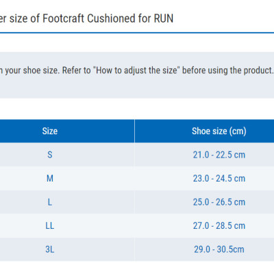  Lót giày ZAMST RUN- Footcraft cushioned for RUN hỗ trợ chạy bộ