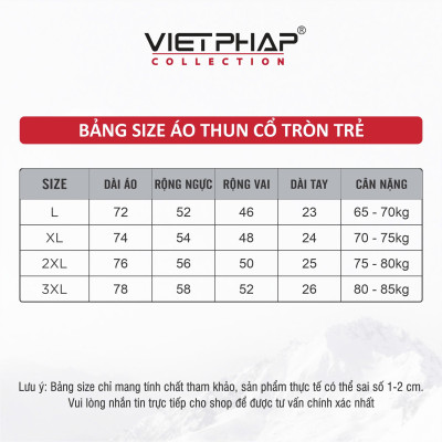 Áo Thun Nam VIỆT PHÁP Form Unisex Chất liệu Cotton co dãn thấm hút mồ hồi tốt 7804