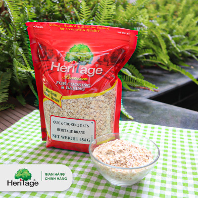 YẾN MẠCH cán mỏng – OATS (454gr) - Sản phẩm của Tập đoàn Heritage 