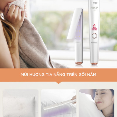 Máy tiệt trùng khử trùng bằng tia UV dạng gậy đa năng có thể gập lại gọn gàng để mang theo khi đi du lịch