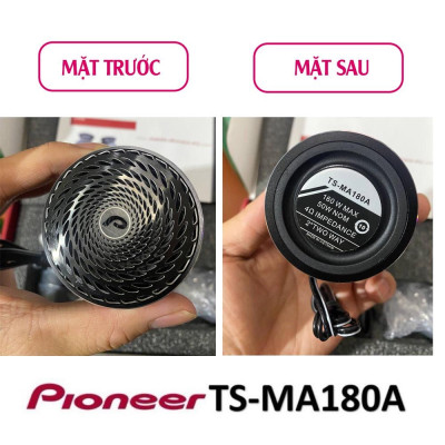 Loa Midrange PIONEER TS-MA180A160 watt, Loa Mid có bass hàng cao cấp Loại 1 vỏ hợp kim nhôm mạ Titan, Loa Cột A