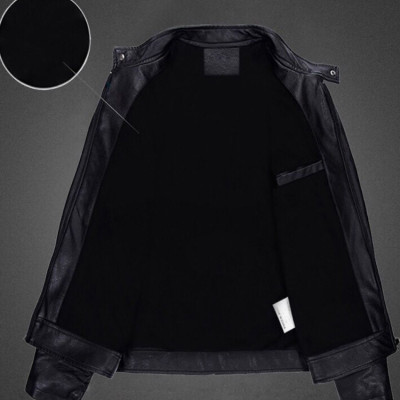 Áo Khoác Da Nam Đen Lót Lông Cao Cấp ShopN6 AKD06