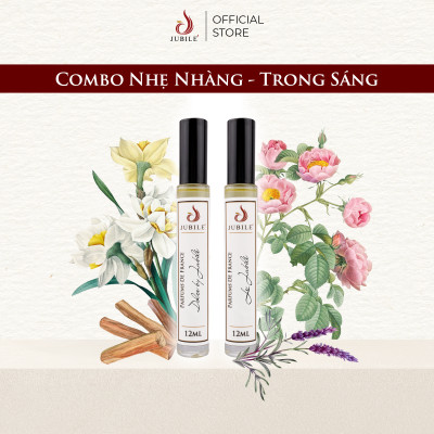Combo 2 Chai Tinh Dầu Nước Hoa Pháp Jubilé 12ml Lăn, Nước Hoa Pháp cao cấp Thơm Lâu