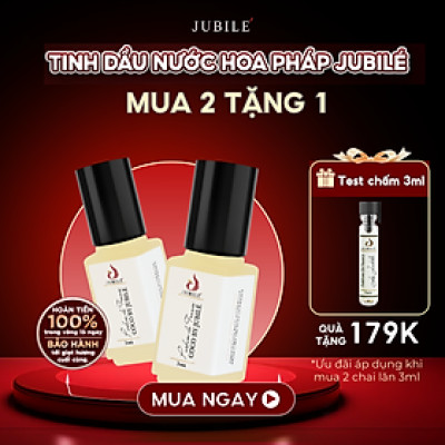 LE JUBILÉ - Tinh dầu nước hoa Pháp Nữ Minisize Dạng lăn 3ml Thơm Lâu, Sang Trọng, Quyến Rũ