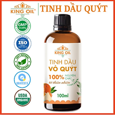 Tinh dầu Quýt nguyên chất từ thiên nhiên, xông phòng, khử mùi, thơm phòng, đuổi muỗi - KingOil