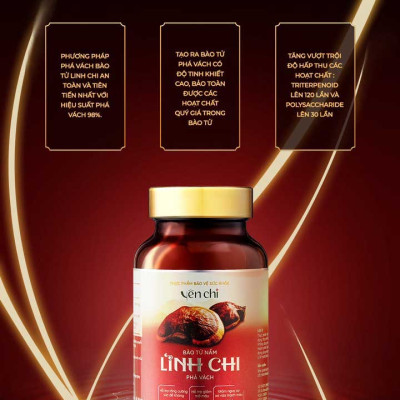 Viên uống sức khỏe YÊN CHI BÀO TỬ NẤM LINH CHI PHÁ VÁCH DAMODE lọ 60 viên