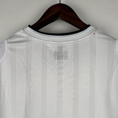 Áo Bóng Đá Retro Tuyển Anh 2002 Dài Tay - Sân Nhà bản cao cấp vải Cotton Polyester