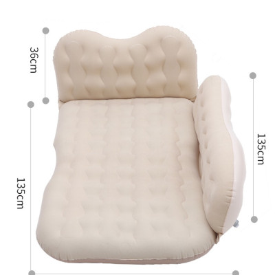 Giường Hơi, Nệm Hơi Ô Tô Tiện Dụng Cao Cấp PHIÊN BẢN MỚI (cao su phủ nhung cao cấp, chân đệm rời, có tựa lưng, có thanh chặn trẻ em)